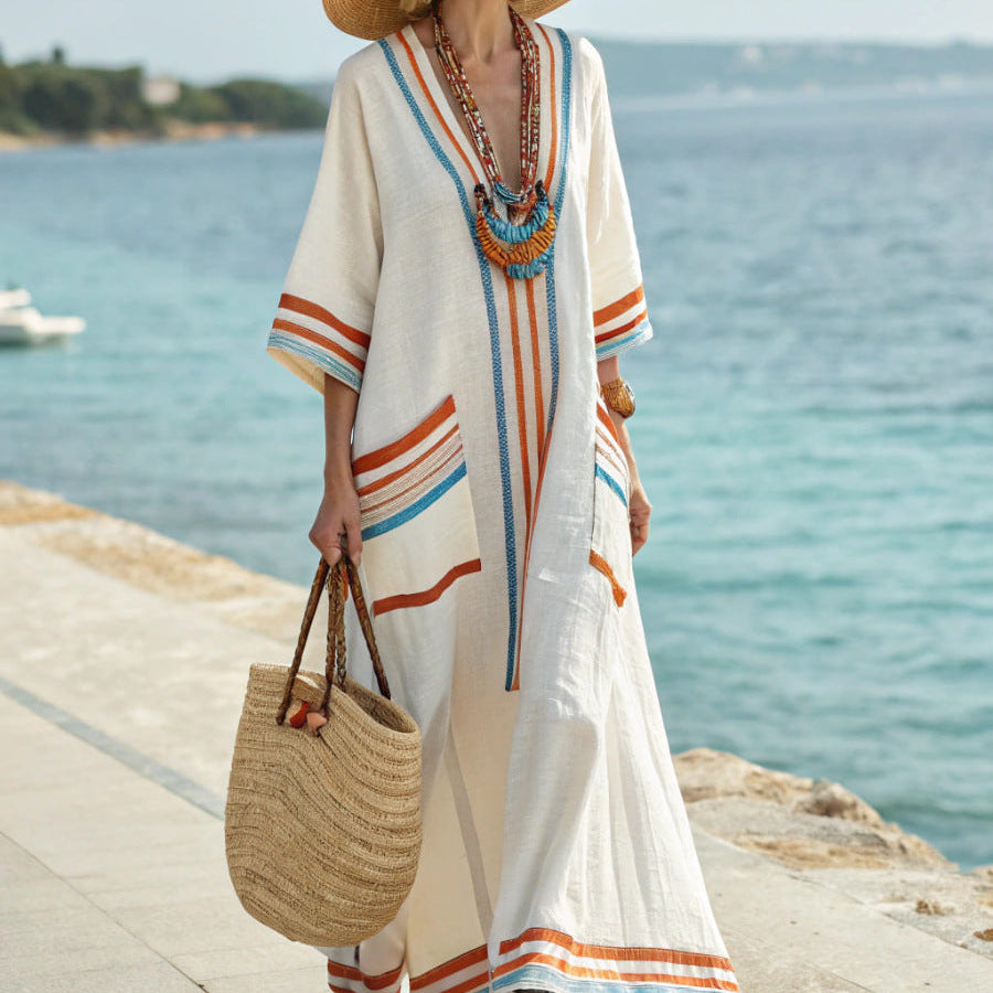 Robe Caftan "Silke" – Été à Hvar