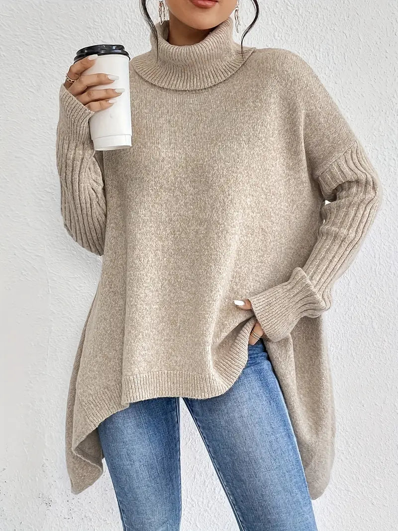 Pull Long "Lotte" – Col Montant