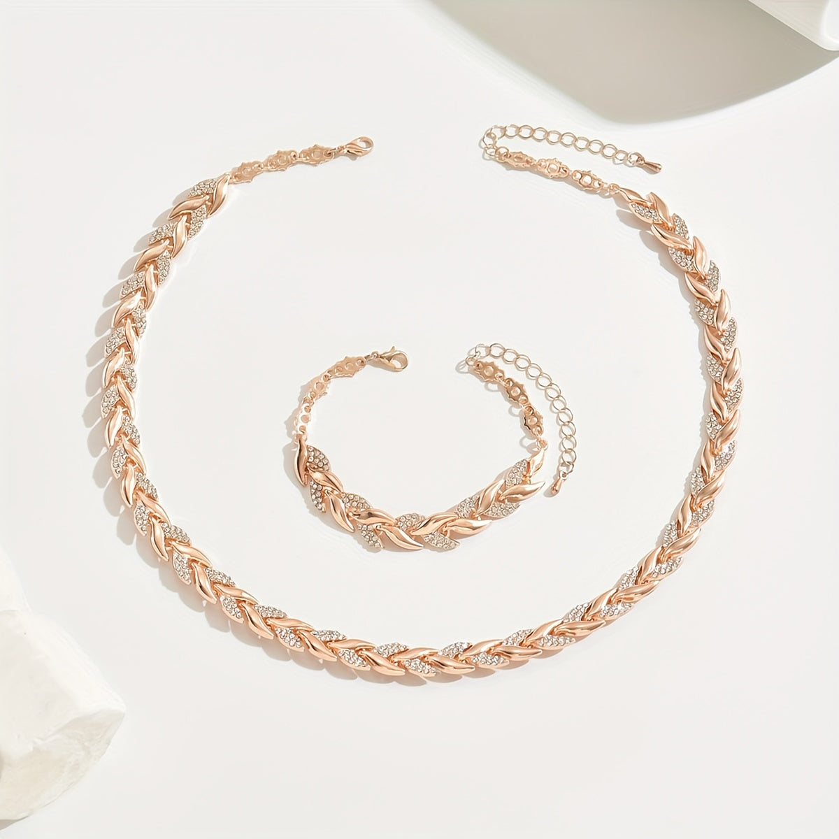 Parure "Lena" – Strass et cristal