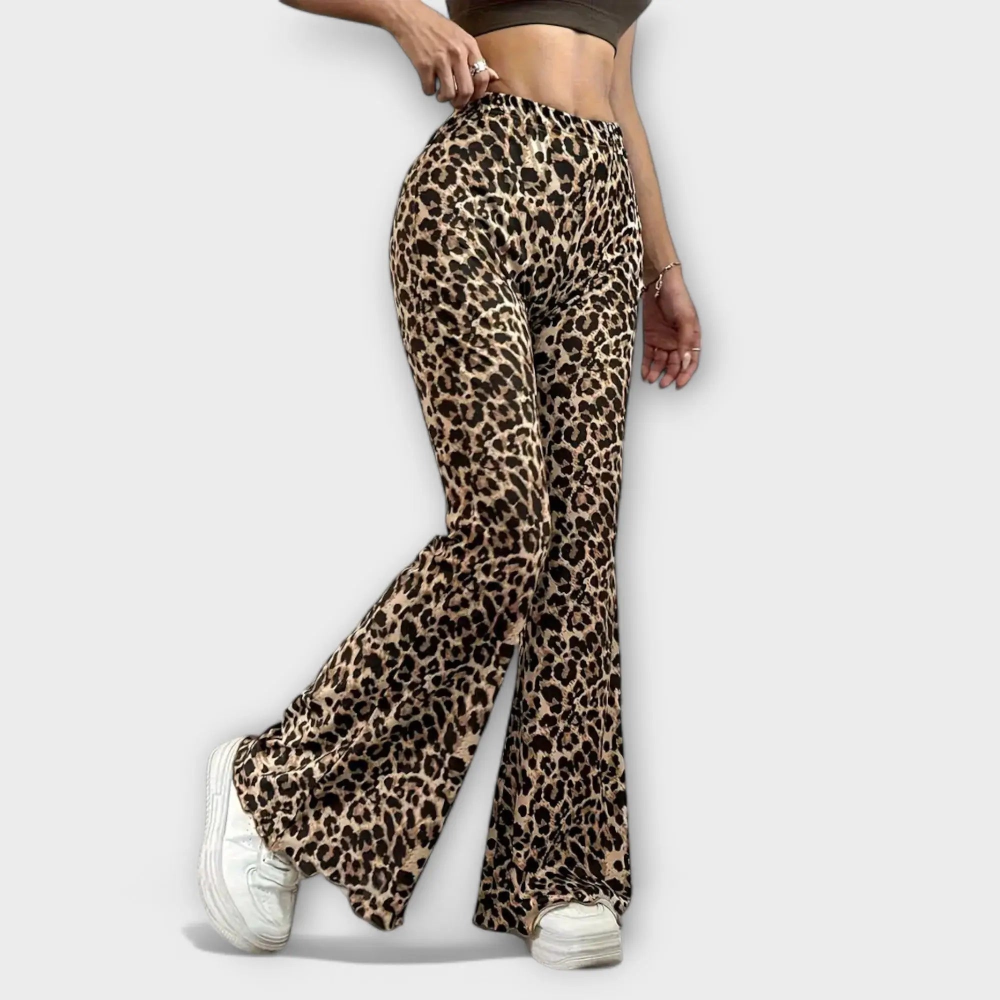 Bootcut Broek "Maja" – Luipaardprint