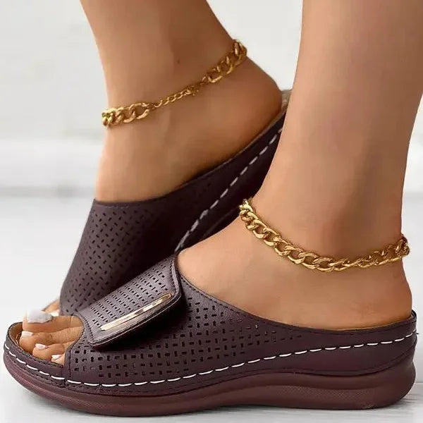 Sandales compensées "Anja" – Classiques urbaines