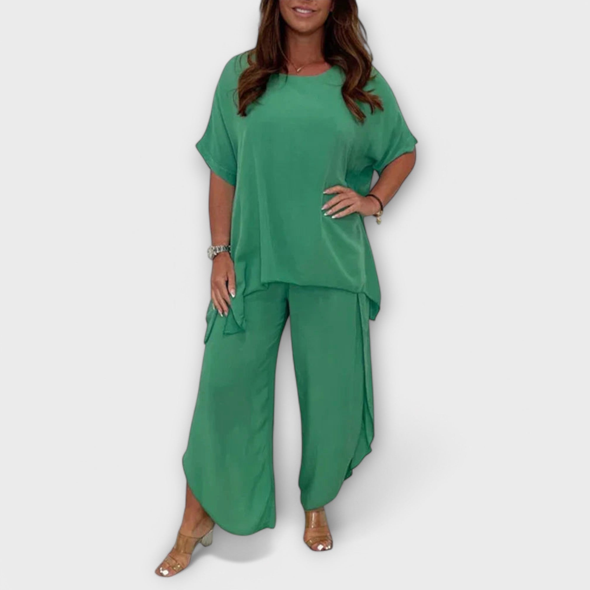 Tweedelige Set "Maria" – Blouse & Lange Broek