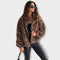 Veste "Juliane" – Cuir imprimé léopard