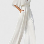 Lange Jumpsuit "Liesl" – V-hals & Capemouwen