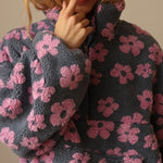 Pull Sherpa "Magdalena" – Fleurs Bohème
