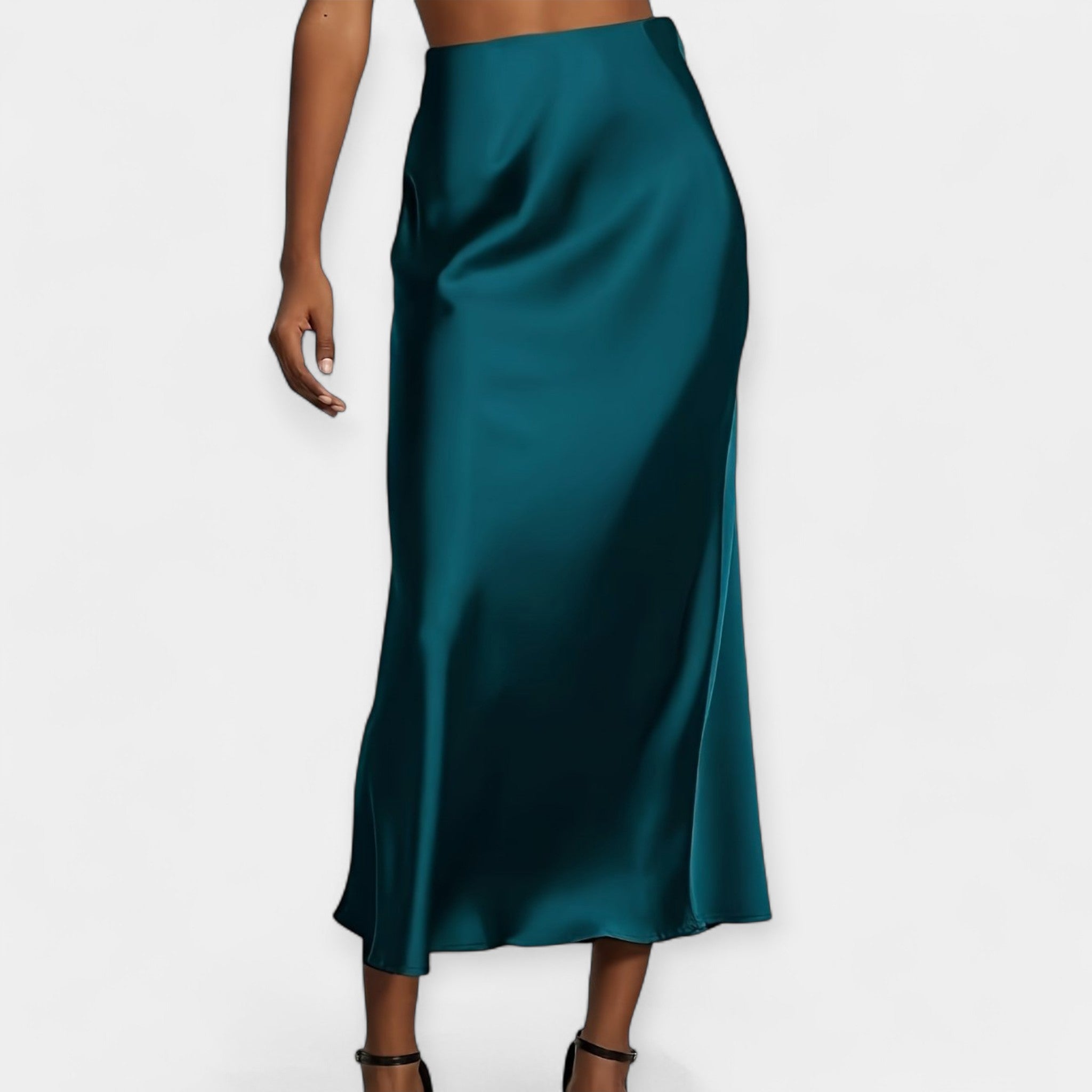 Minirok met Hoge Taille – Satijnlook
