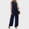 Ensemble "Valéria" – Gilet à pétales & pantalon