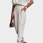 Jumpsuit "Maja" – Off-Shoulder met Elastische Taille