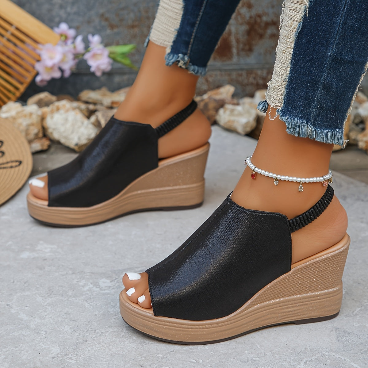 Orthopedische Sleehaksandalen "Marlene" – Goud, Zilver & Zwart