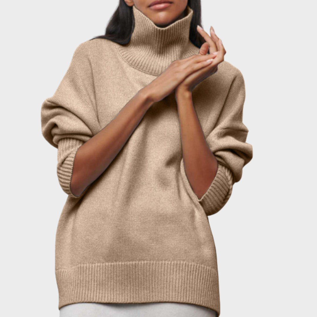 Pull "Katrin" – Oversize à Col Montant
