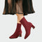 Pumps – Stretchstof met Blokhak