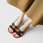 Orthopedische Sandalen "Verena" – Retro Blokhak