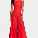 Halter Jumpsuit "Elsa" – Ramie met Wijde Pijpen