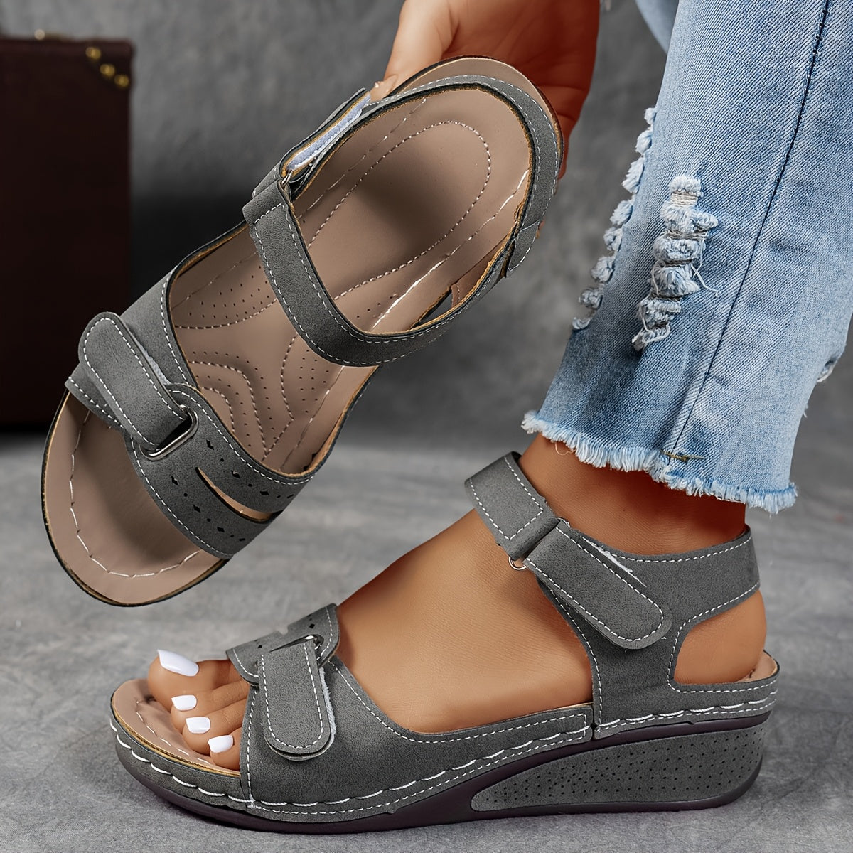 Orthopedische Sandalen "Silke" – Open Teen