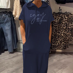 Robe sweat à capuche "Inge" – Casual