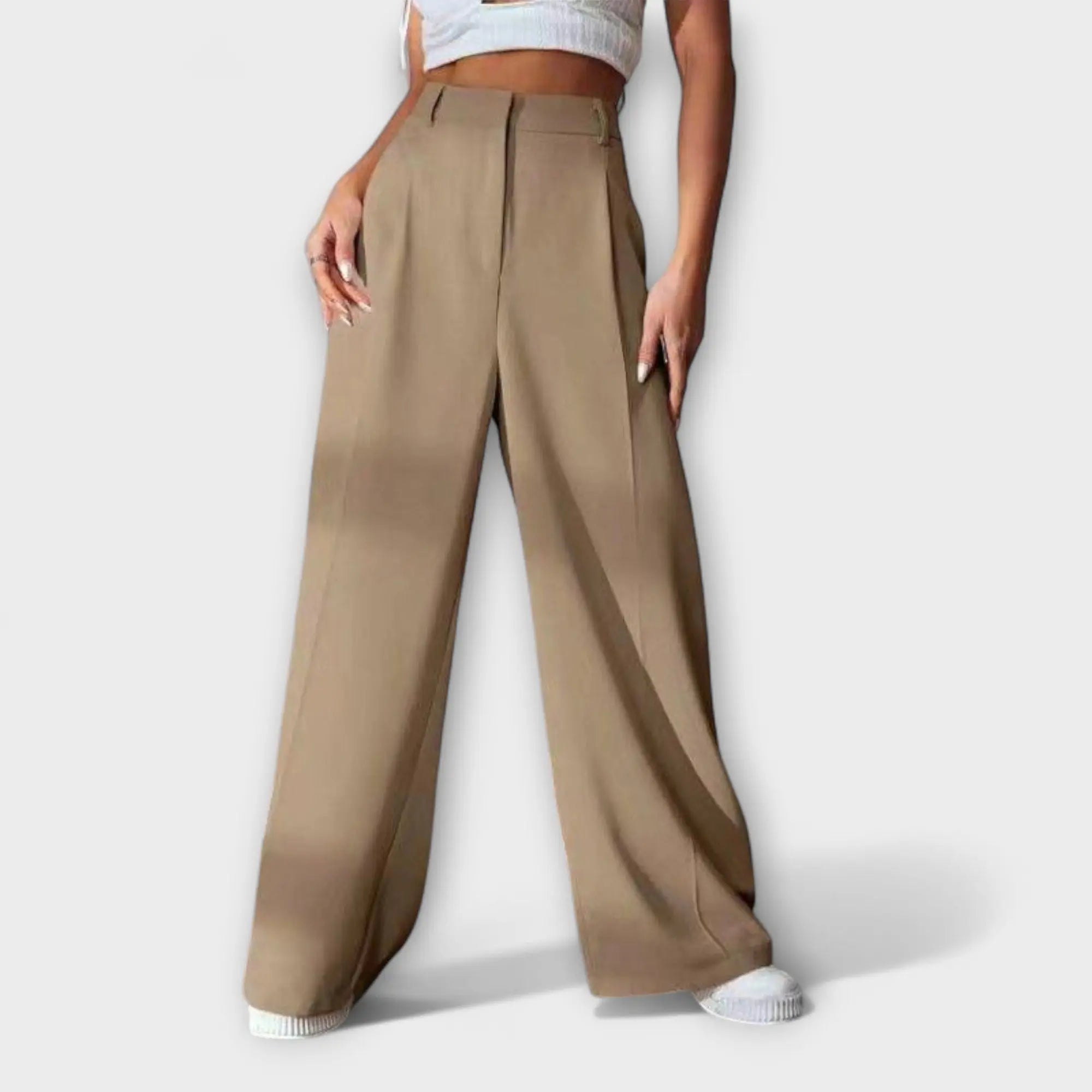 Pantalon large "Greta" – Taille haute