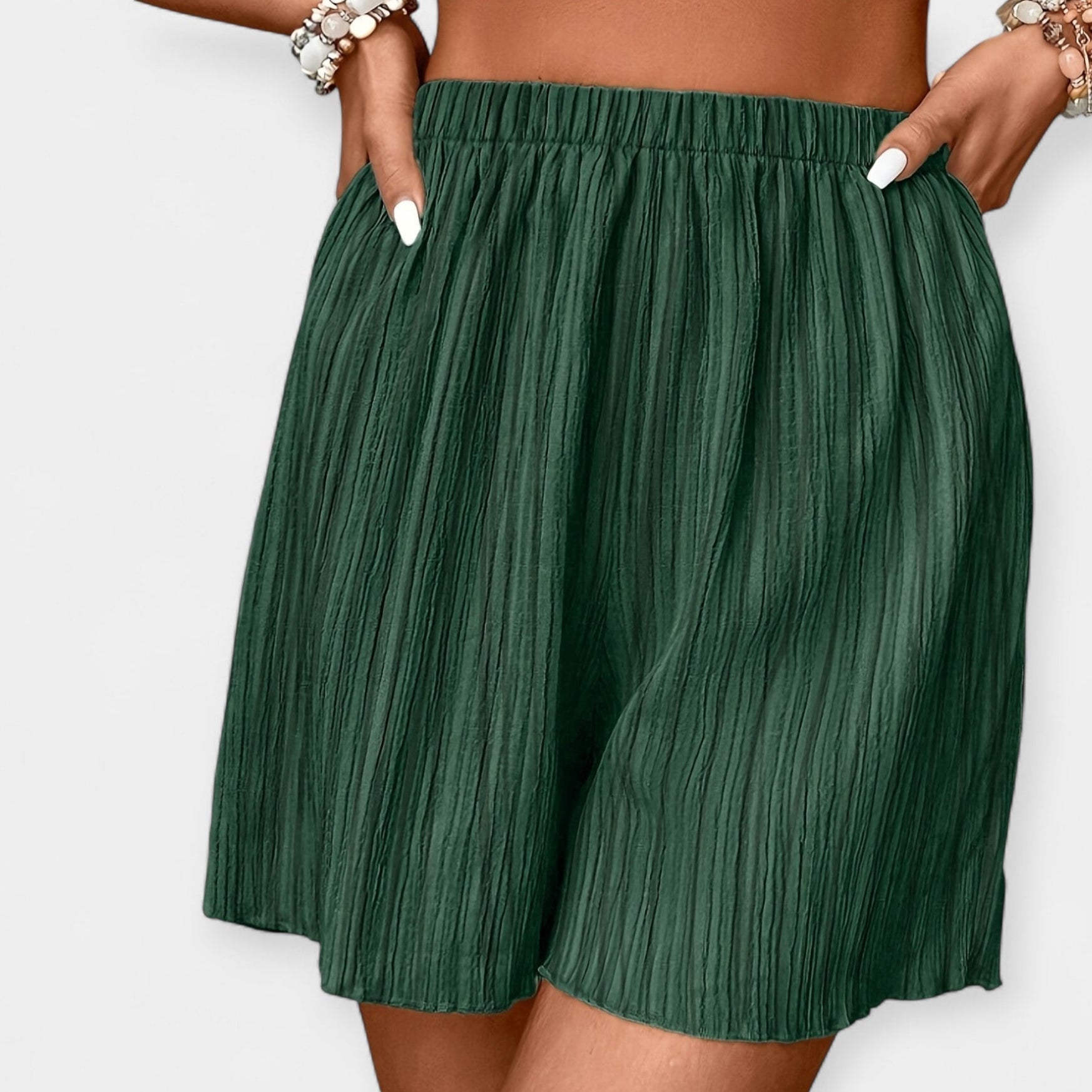Short plissé élégant