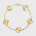 Bracelet – Motif trèfle doré