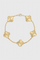 Armband – Klavermotief Verguld