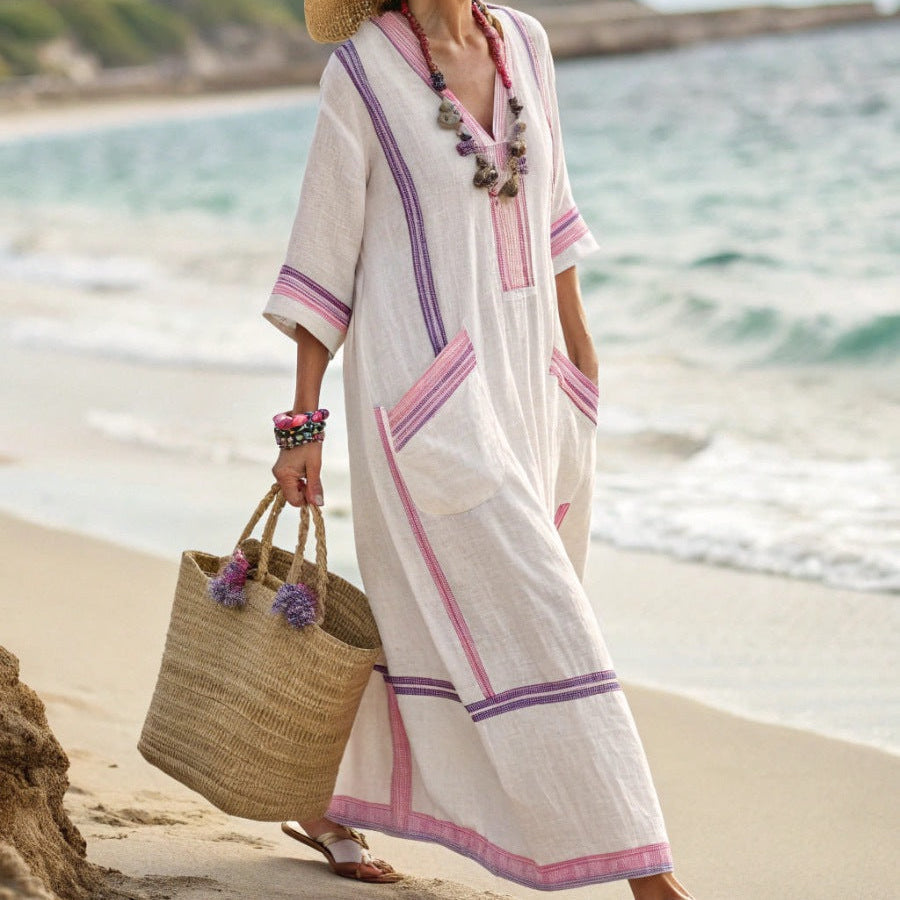 Robe Caftan "Inge" – Élégance intemporelle