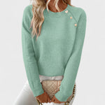 Pull Asymétrique "Juliane" – Une Épaule & Boutons
