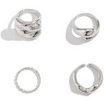 Set de bagues – 4 bagues en métal