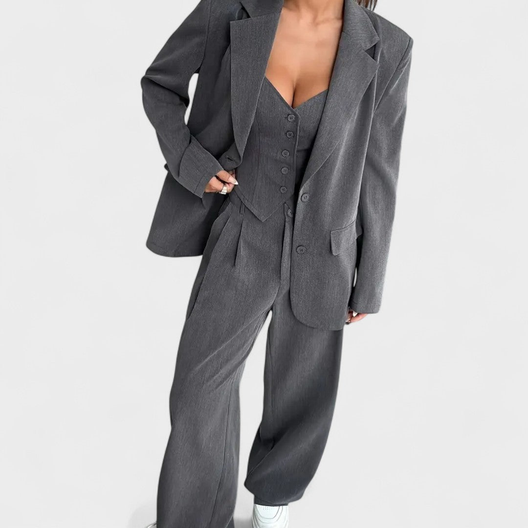 Tailleur trois pièces "Madalena" – Blazer, gilet & pantalon