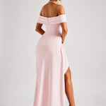 Off-Shoulder Maxikleed "Svenja" – Met Split