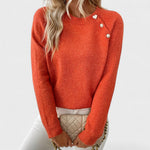 Pull Asymétrique "Juliane" – Une Épaule & Boutons