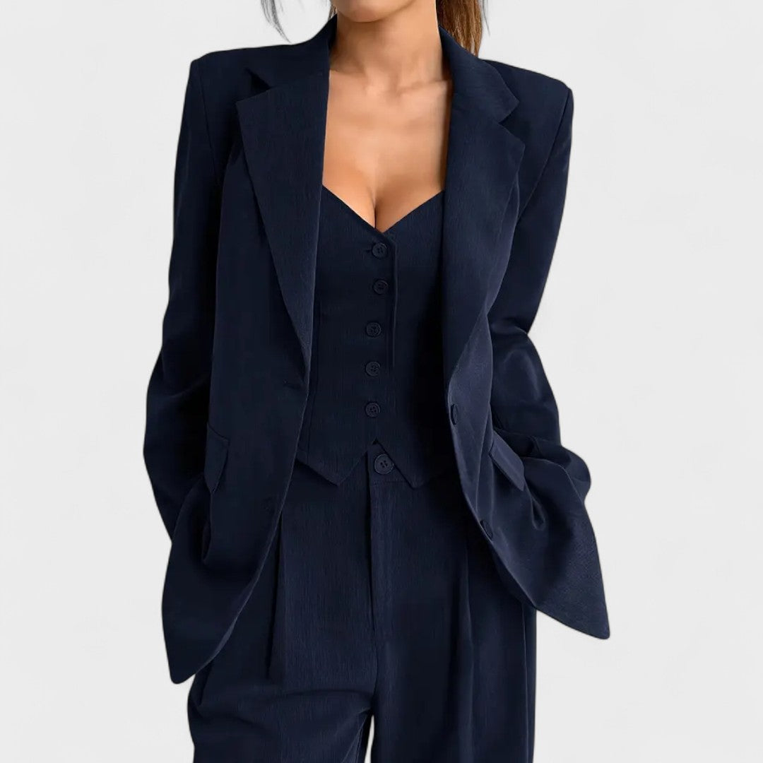 Tailleur trois pièces "Madalena" – Blazer, gilet & pantalon