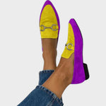 Mocassins "Vera" – Daim coloré