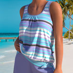Tankini "Heidi" – U-Hals & Strepen