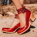 Pumps "Ginevra" – Drie Bandjes & Blokhak