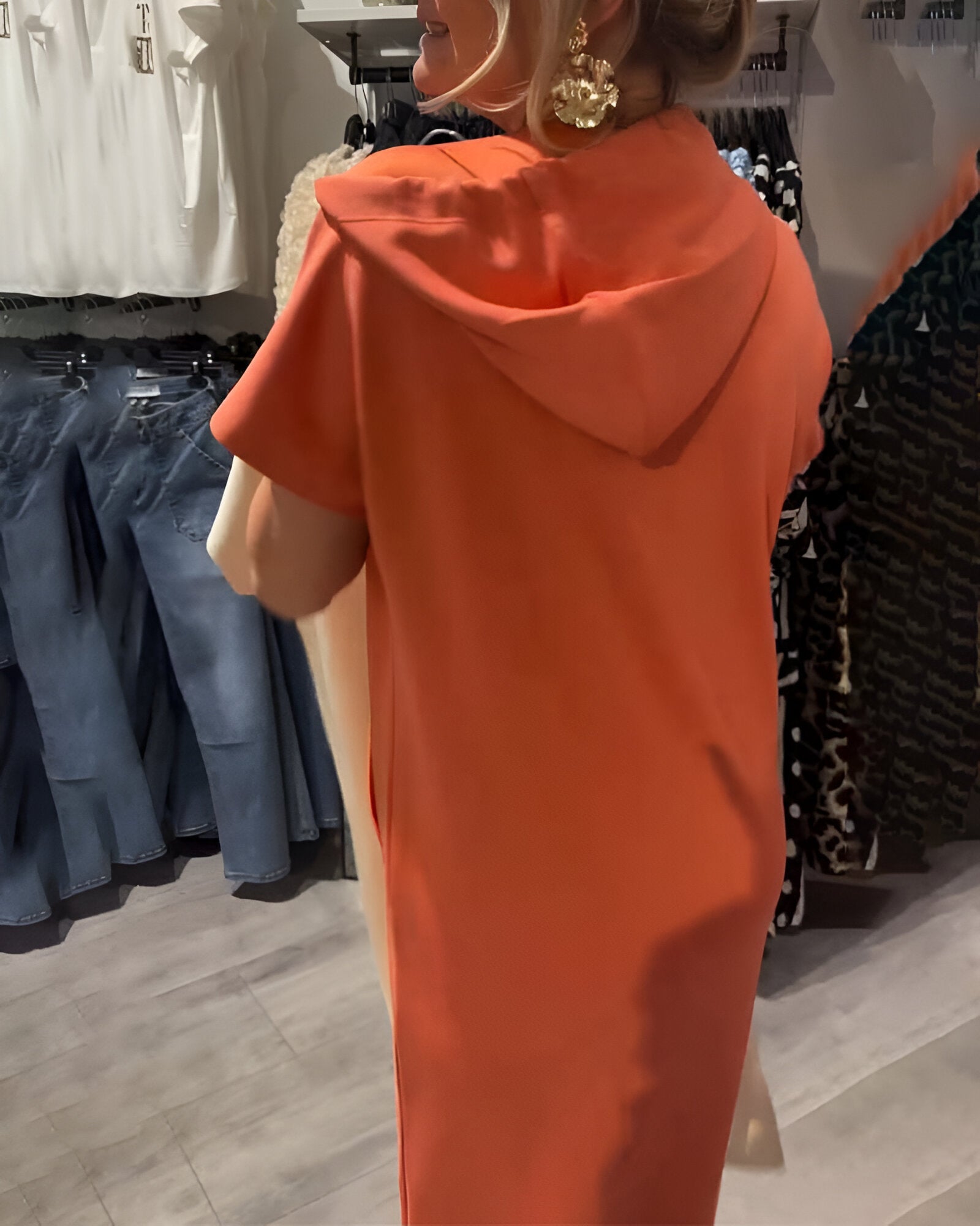 Robe sweat à capuche "Inge" – Casual