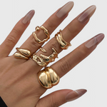 Bague – Design irrégulier superposé