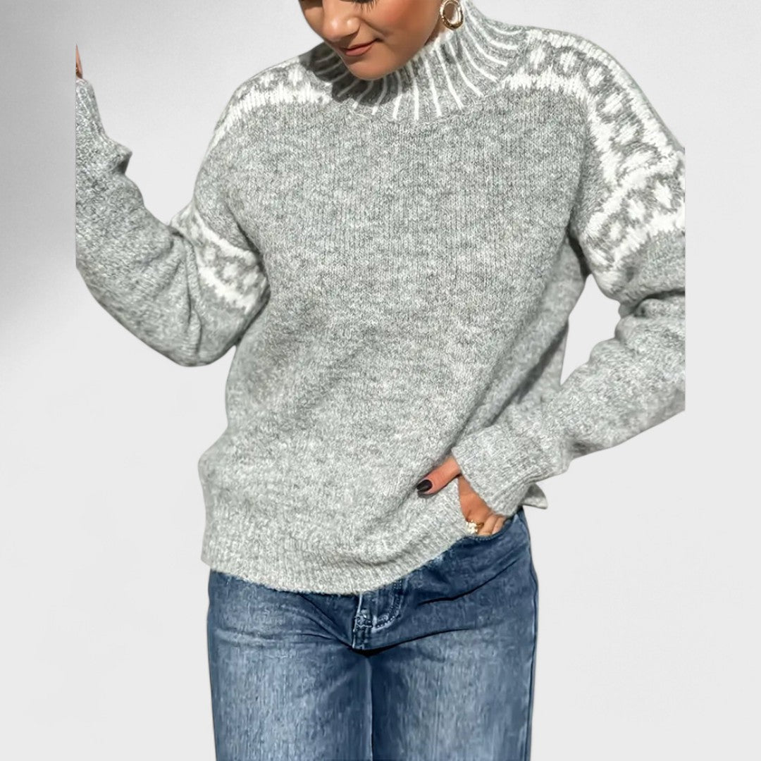 Pull "Emma" – Raffiné à Épaules Contrastées