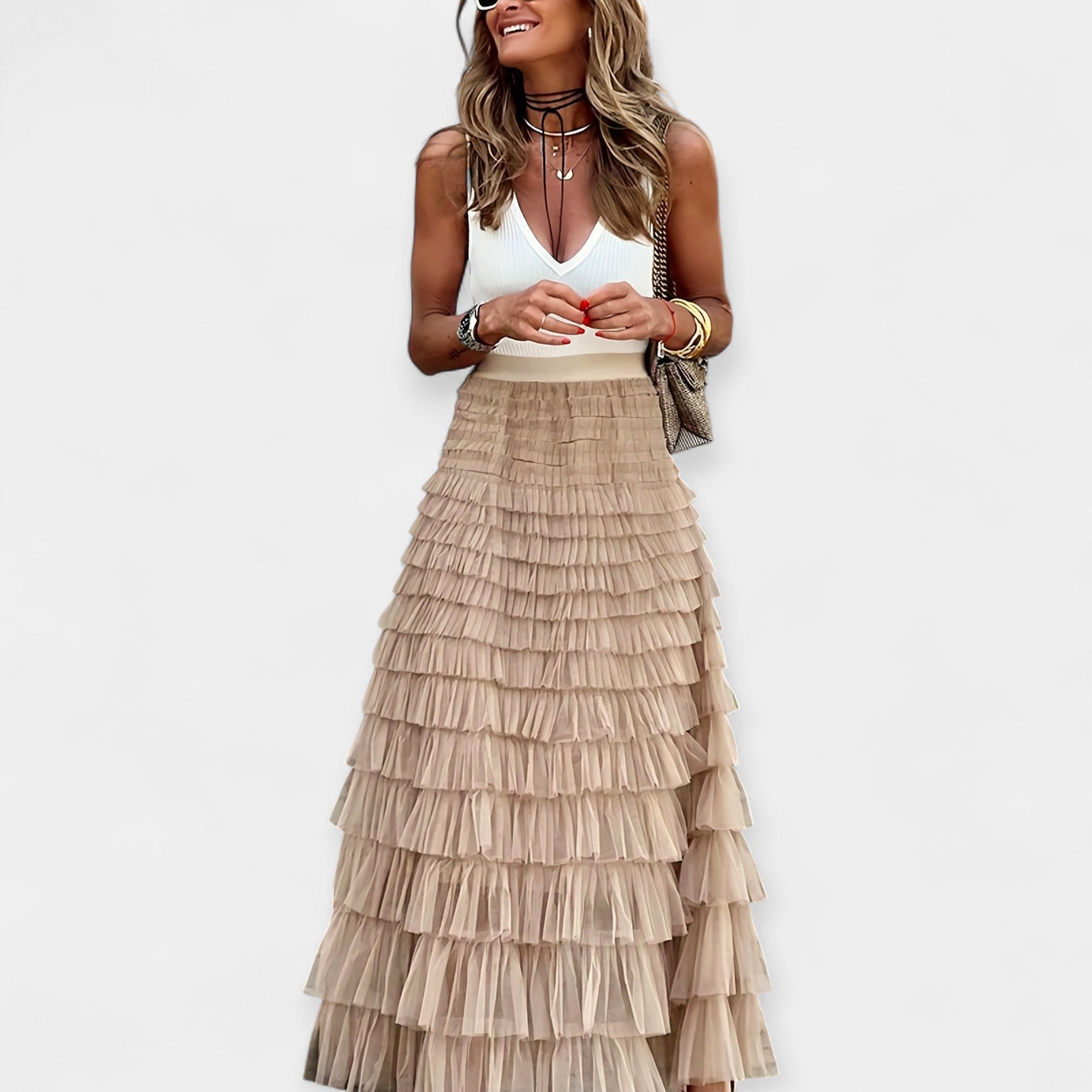 Boho Rok – Satijnen Afwerking