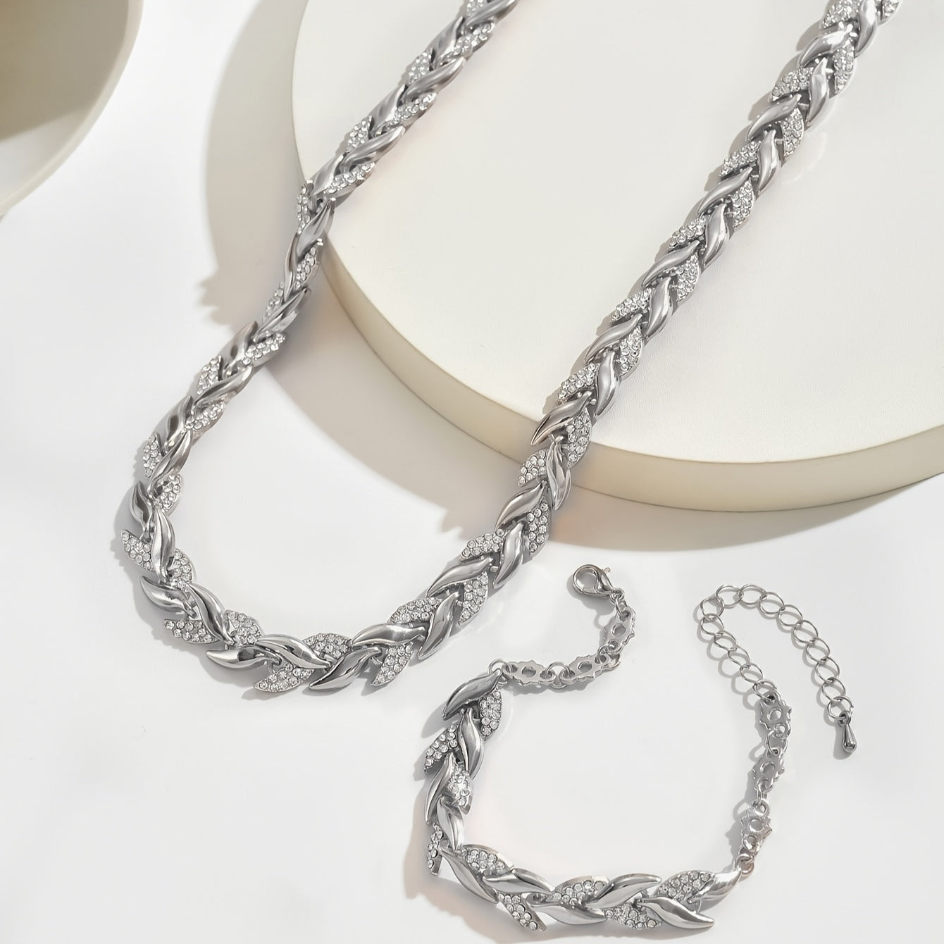 Parure "Lena" – Strass et cristal