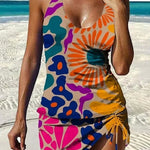 Tankini "Kerstin" – Imprimé floral avec shorty