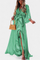 Robe Longue "Ida" – Imprimé Arc-en-ciel, Col en V
