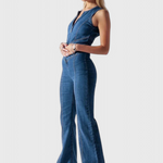 Denim Jumpsuit "Valerie" – Hartvormige Rug