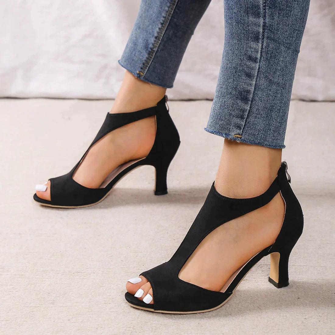 Sandalen "Camila" – Hak met Uitsparingen