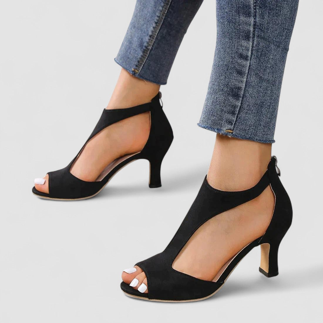Sandalen "Camila" – Hak met Uitsparingen