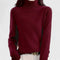 Pull à Col Roulé "Sapphire" – Uni