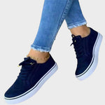 Veterschoenen "Verena" – Plateau & Perforatie