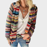 Cardigan "Julia" – Veelkleurig Gebreid