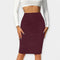Jupe de bureau taille haute