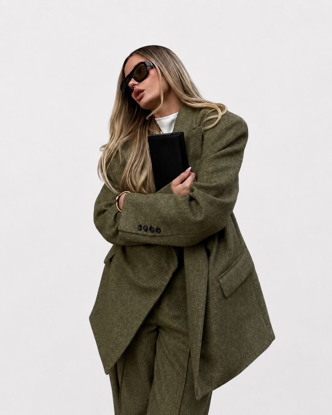 Ensemble urbain "Ana" – Blazer & pantalon large