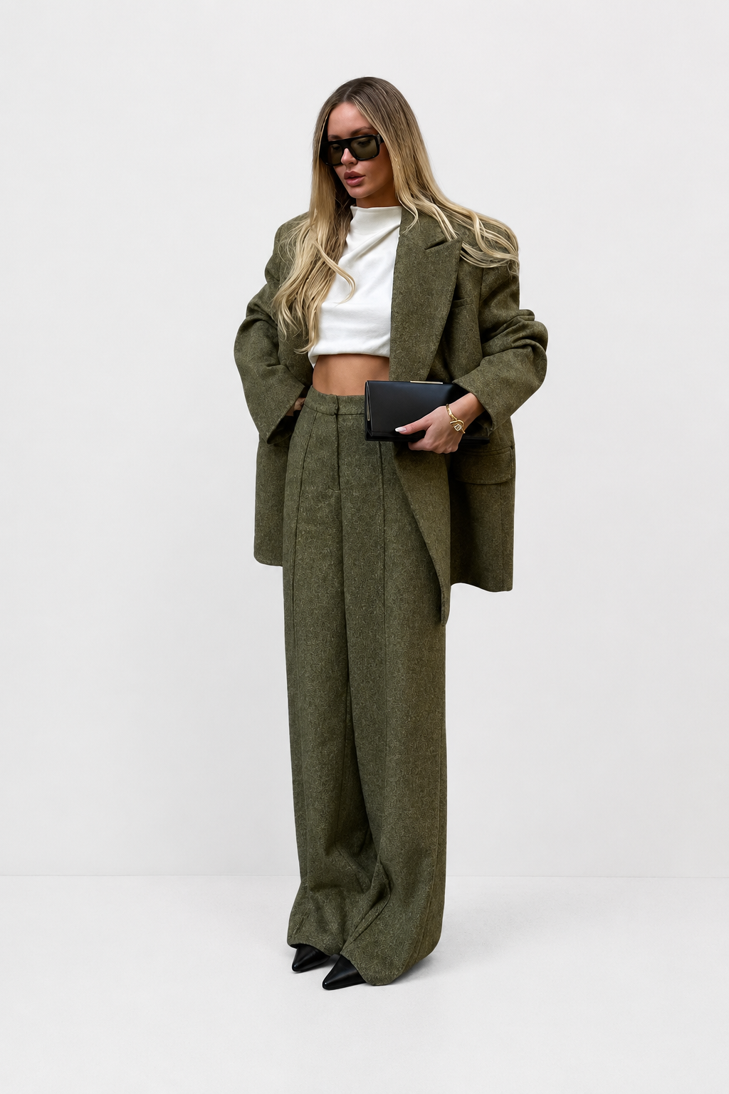Ensemble urbain "Ana" – Blazer & pantalon large
