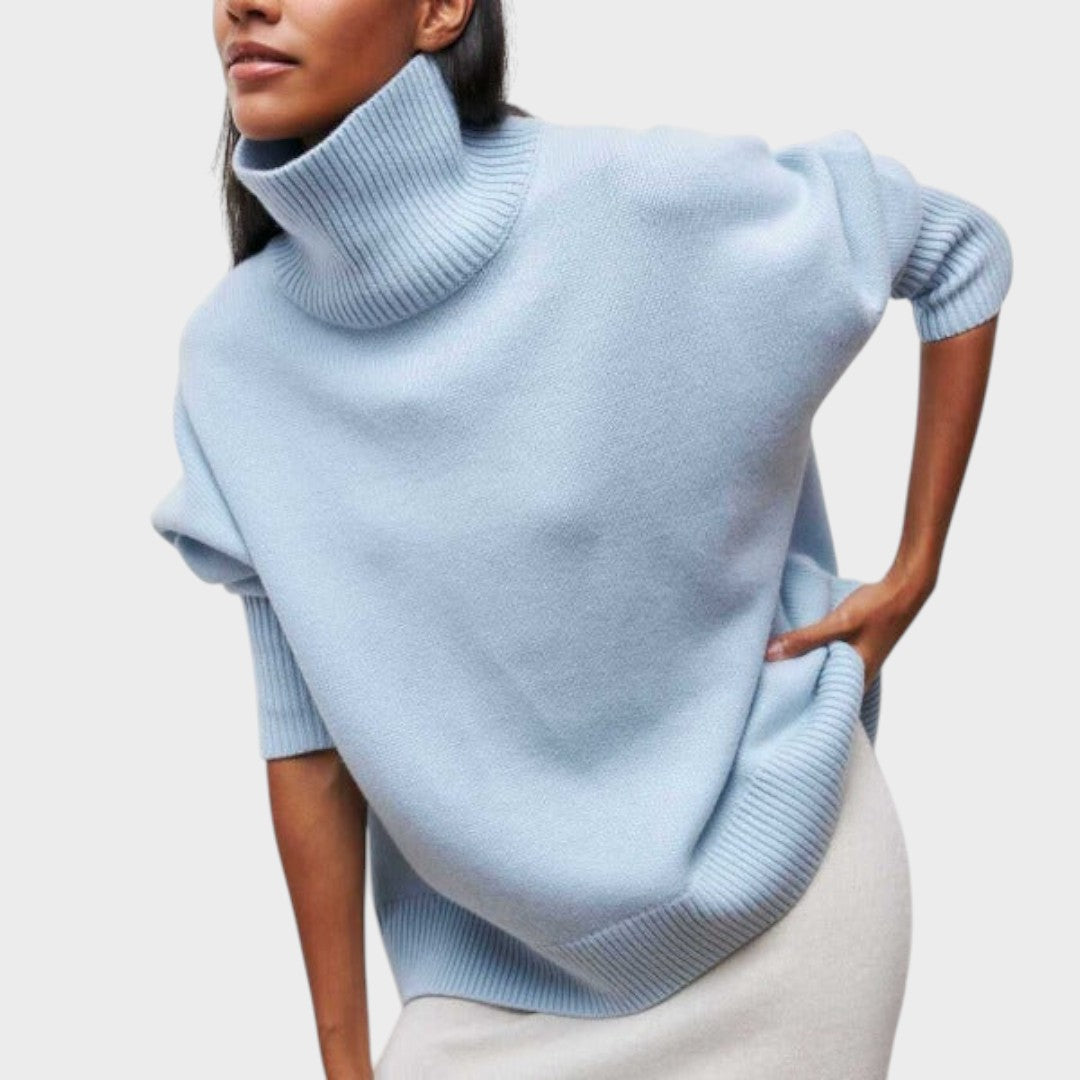 Pull "Katrin" – Oversize à Col Montant